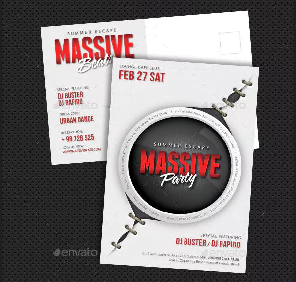 party-event-postcard-template