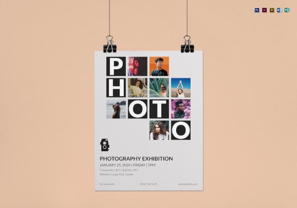 photography exhibition flyer template