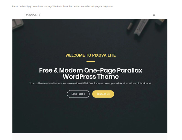 pixova lite wordpress theme