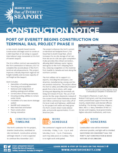 port construction notice template