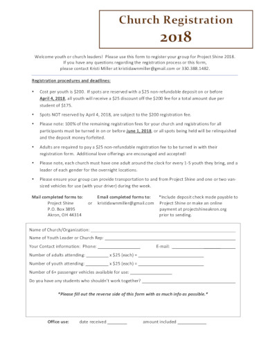 printable church registration form