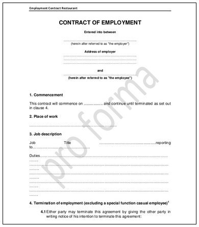 sample employee contract templates google docs ms word pages pdf