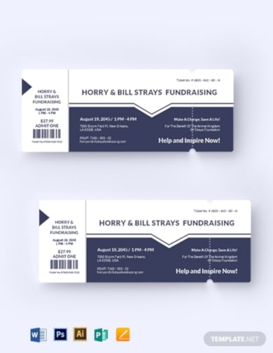 printable fundraiser ticket template