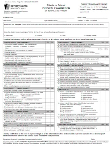 10 Medical Evaluation Form Templates Pdf 6319