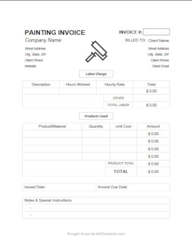 10 home repair invoice templates word excel number pages pdf