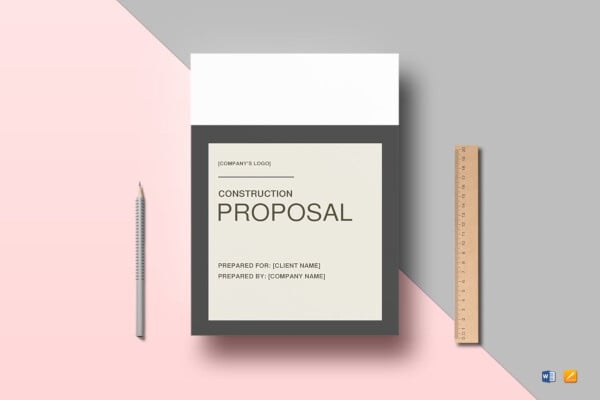 professional construction proposal template