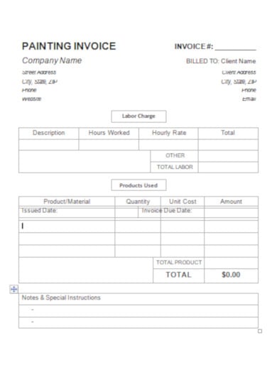professional hourly invoice template