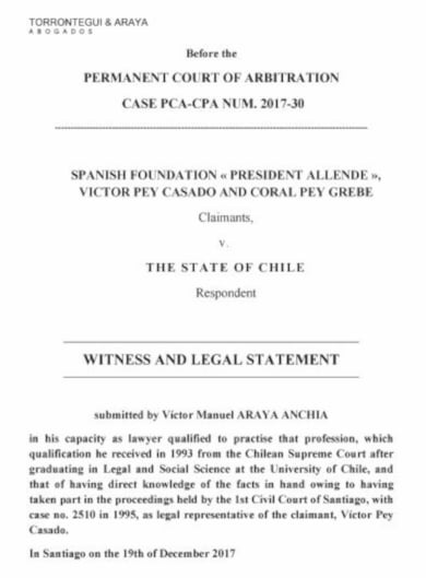 professional legal statement template