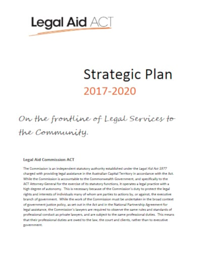 progressive legal strategic plan template