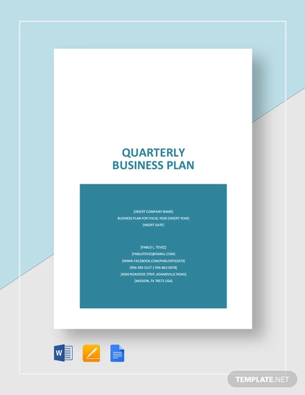 quarterly business plan template