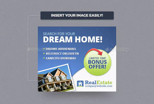 real estate banner ads in psd
