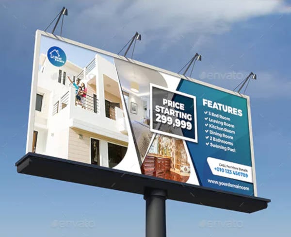 real estate billboard example