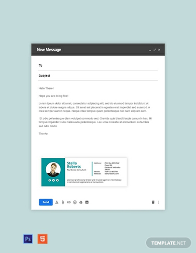 real estate consultant email signature template