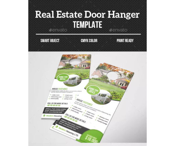 real estate door hanger example