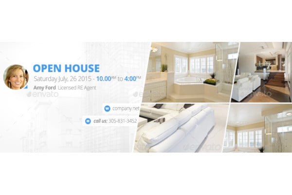 real estate facebook cover template