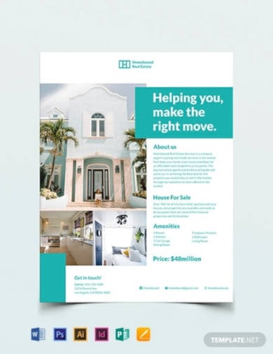 real estate marketing flyer template