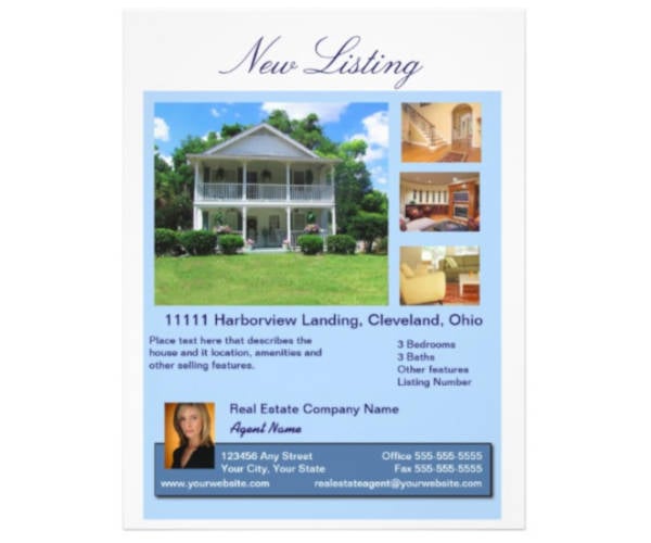 real estate new listing flyer