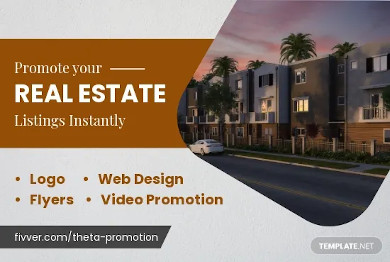 real estate promotion fiverr banner template