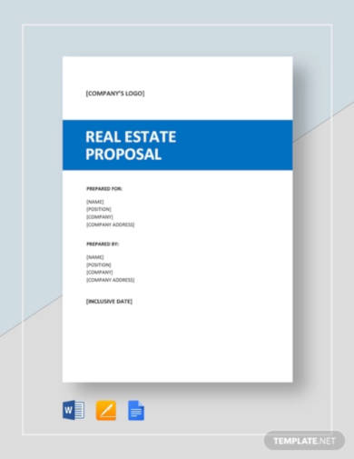 18+ FREE Real Estate Proposal Templates in PDF | Word | Pages | Google Docs