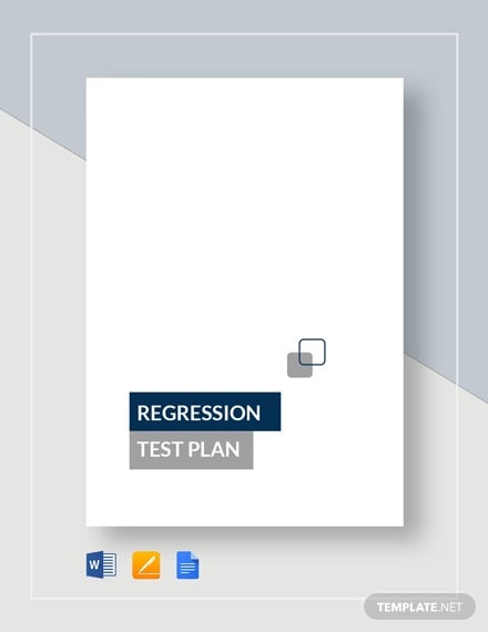 regression test plan template