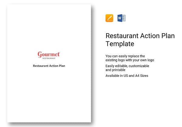 restaurant action plan format