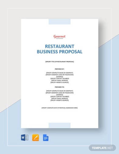 10 Restaurant Proposal Templates In Google Docs Word Pages PDF