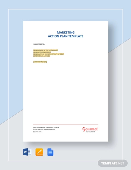Marketing Action Plan Template 12 Free Word Excel PDF Format Download