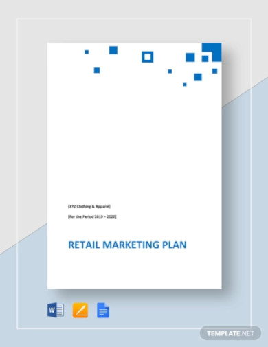retail marketing plan template