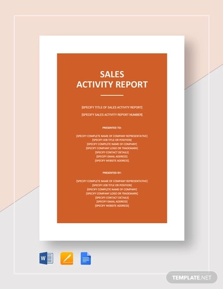 sales-activity-report-template
