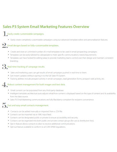 sales email marketing template