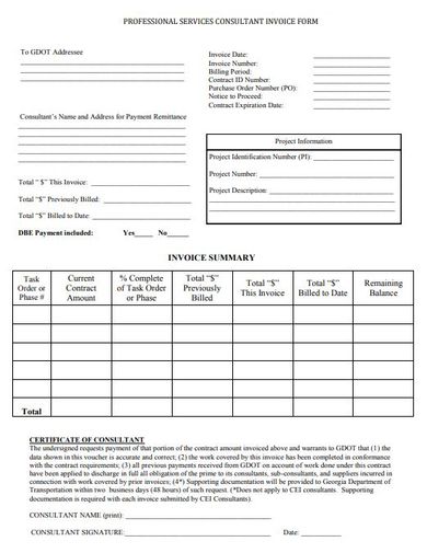 free printable invoices for contractors