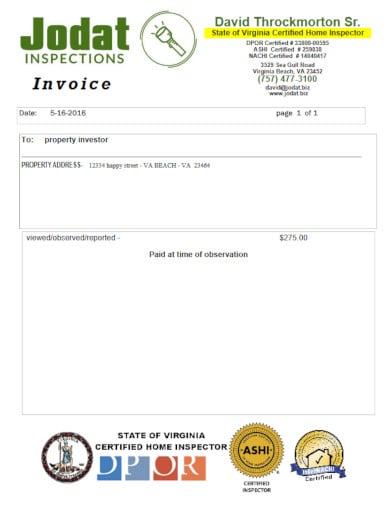 9 hvac invoice template word pdf psd google doc