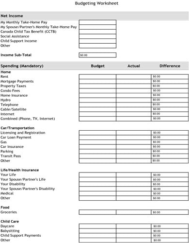 sample-home-budget-template