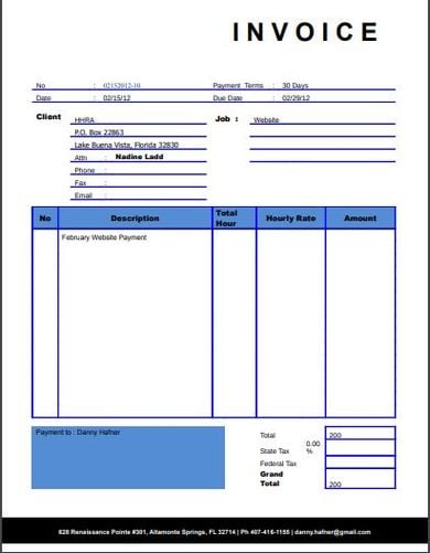 9 self employed invoice templates excel word numbers pages pdf
