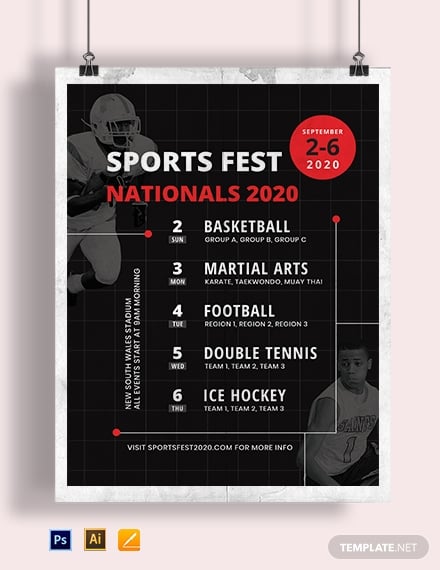schedule event poster template1