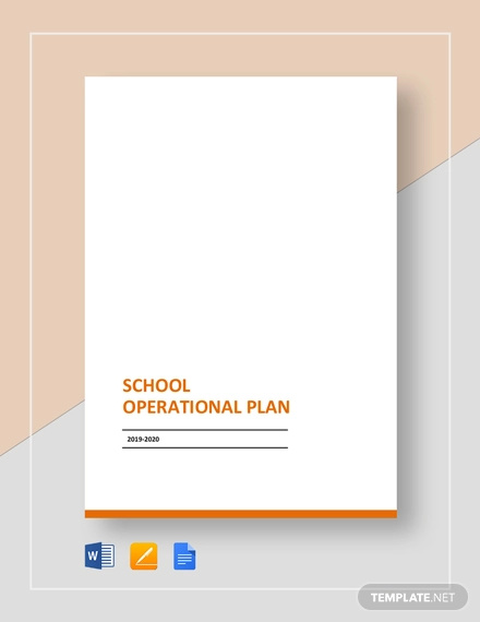 school operational plan template