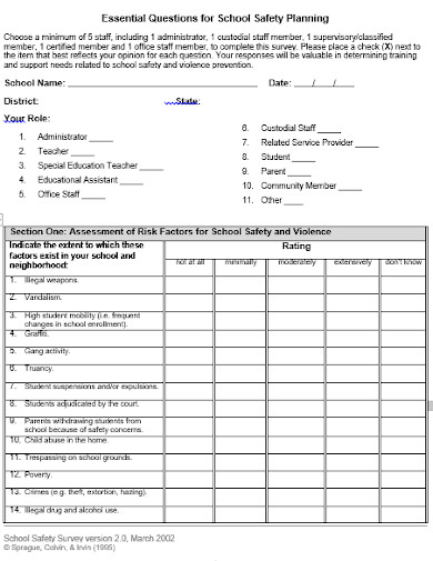 19+ School Survey Templates In Pdf 