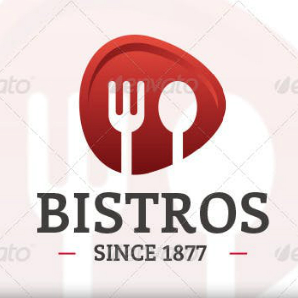 simple bistro restaurant logo format