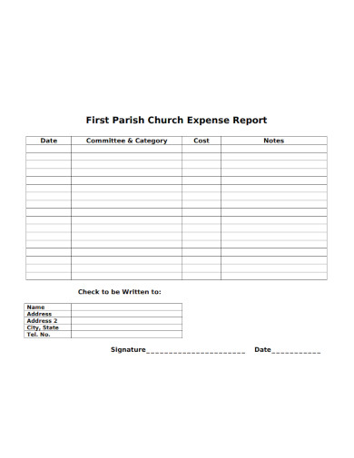 15+ Church Expense Report Template - AI, Excel, Word, Pages, Number, PSD