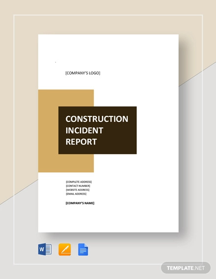 26+ FREE Construction Report Templates - PDF, Word