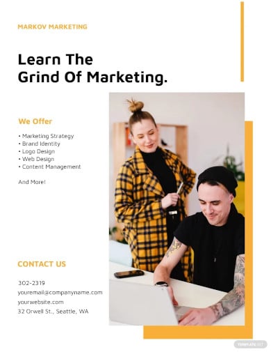 small business marketing flyer template