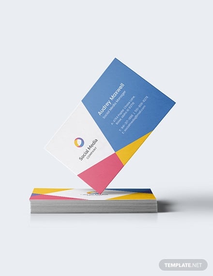 social-media-business-card-template