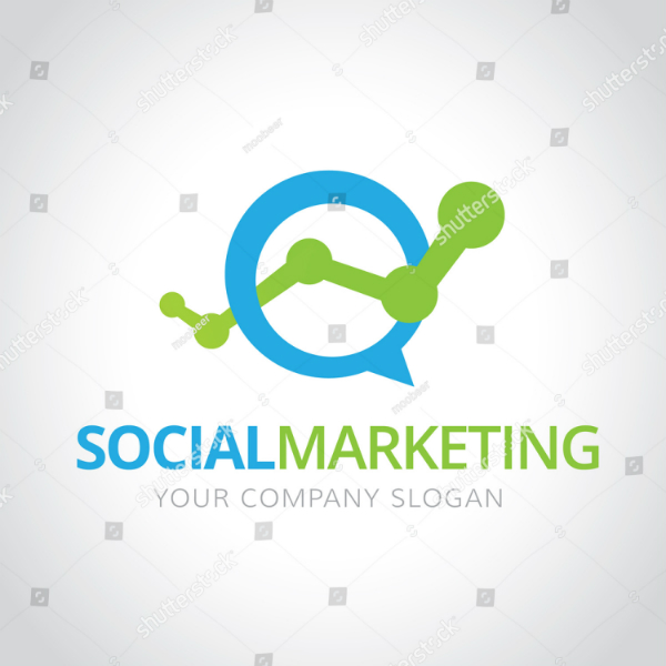 social media marketing logo sample