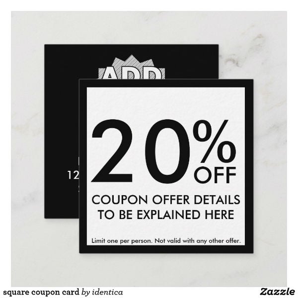 square restaurant breakfast coupon template