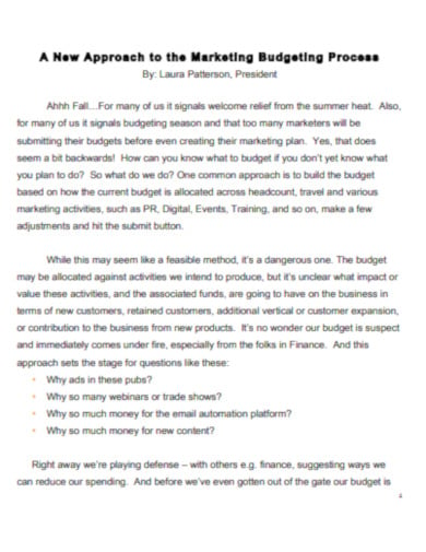 standard-marketing-budget-in-pdf