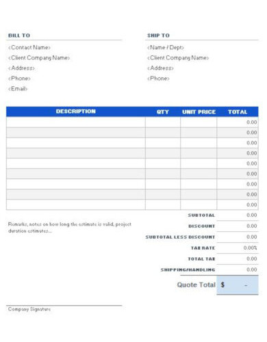 7+ Photography Estimate Templates - Word, Google Docs, Pages