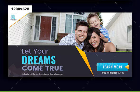 standard real estate ad banner