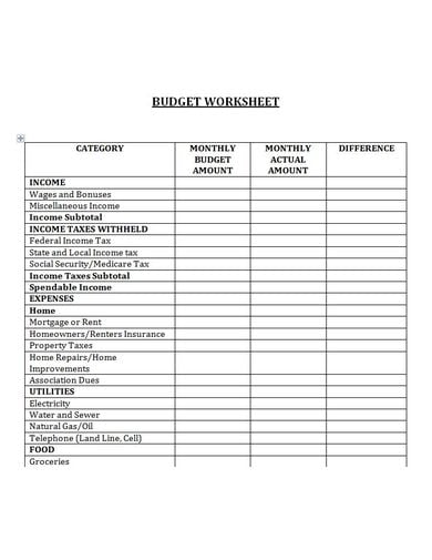 tabular-shopping-budget-template