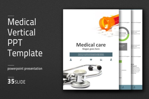 vertical medical powerpoint template