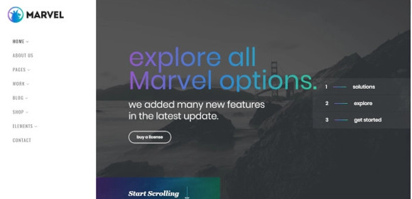 vertical menu wordpress